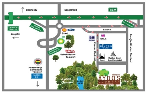 Aydos Country de 10 bin TL peşinatla! 2017 de teslim daireler!