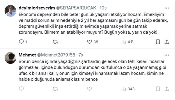 İstanbullular en önemli sorunlarda deprem demedi, Naci Görür den tepki geldi: Kahramanmaraş yetmedi mi?