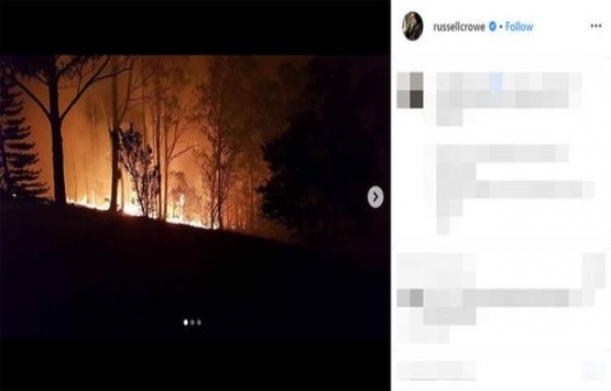 Russel Crowe un evi kül oldu!