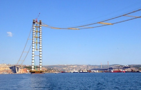 İzmit Körfez Köprüsü inşaatından son görüntüler!