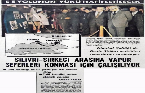 1982 yılında Silivri-Sirkeci arasına vapur seferleri konacakmış!