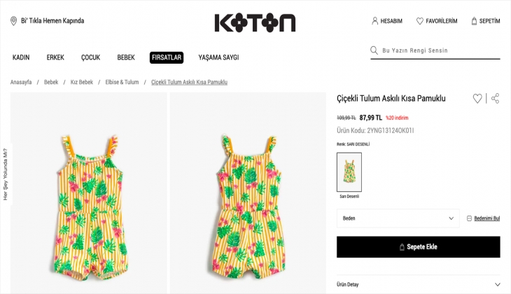 Bebeğinizle aynı markayı giyin! Koton bebek ürünlerinde indirim var! İşte 19 Eylül 2022 Koton fiyat listesi
