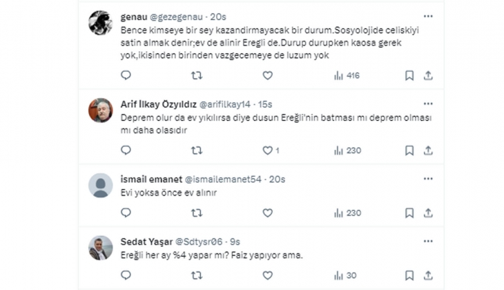 15 milyon TL si olan ev mi, Ereğli hissesi mi almalı?