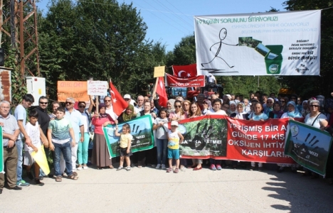 Ünye'de Katı Atık Arıtma Tesisi projesi protesto edildi!