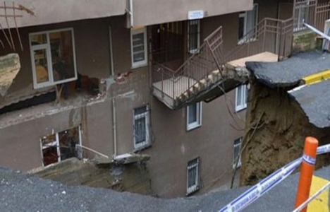 Eyüp'te çöken istinat duvarının yanındaki 2 bina mühürlendi!