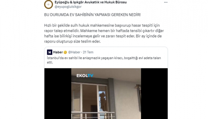 Ev sahipleri aman dikkat: Kiracınız bunu yaparsa hemen sulh hukuk mahkemesine başvurun!