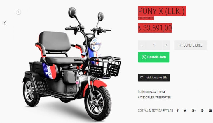 Yuki PONY X elektrikli üç tekerlekli motosikletin fiyatı ne kadar? İşte 24 Ağustos 2022 fiyat listesi!