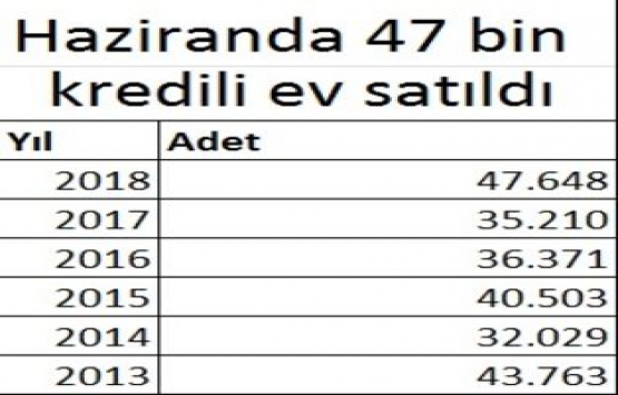 Haziran da konut satışları yüzde 22,4 arttı!