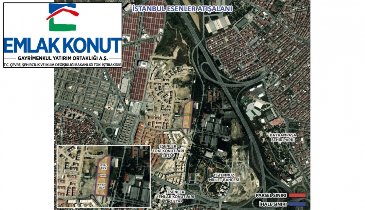 Emlak Konut GYO Esenler Atışalanı 2. Etap ihalesine 14 firmadan teklif! 