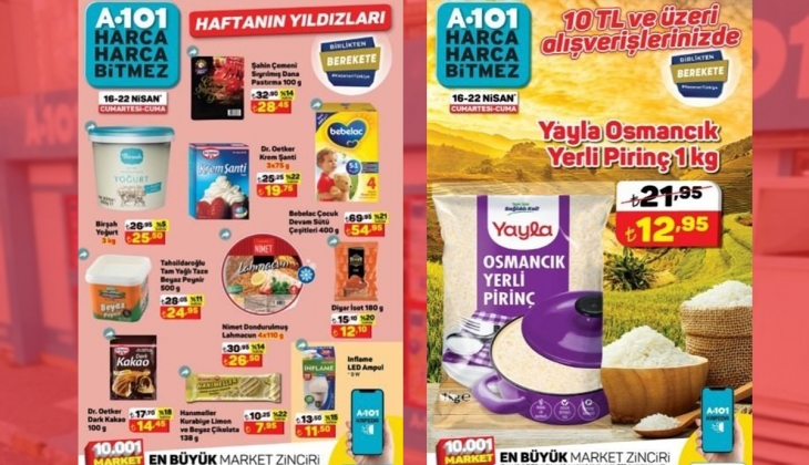 A101 aktüel kataloğu yayımlandı! İşte 16, 17, 18, 19, 20, 21 ve 22 Nisan A101 aktüel ürünleri ve fiyat listesi