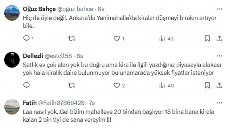 Konut alan da kiralayan da kalmadı: 6 ay önce 25 bin TL olan ev, şimdi 15 bin TL ye düştü!