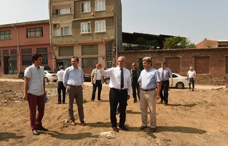 Bursa Selamet Mahallesi'ndeki 7 bina yıkıldı!