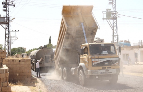 Mardin'de yollar asfaltlanıyor!