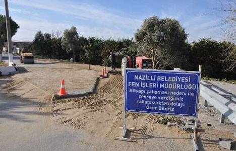 Nazilli Belediyesi köy yollarını yeniliyor!
