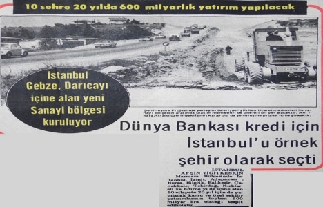1975 yılında Dünya Bankası kredi için İstanbul u örnek şehir seçmiş!