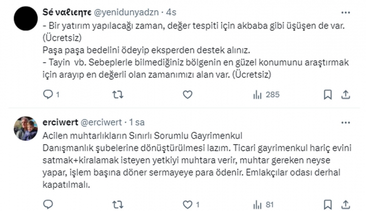 Türkiye de emlakçılık çoğu zaman kayıt dışı ek gelir olarak yapılıyor! Nasıl olmalıydı? 