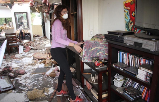 Blanca Blanco nun California daki evi kül oldu!