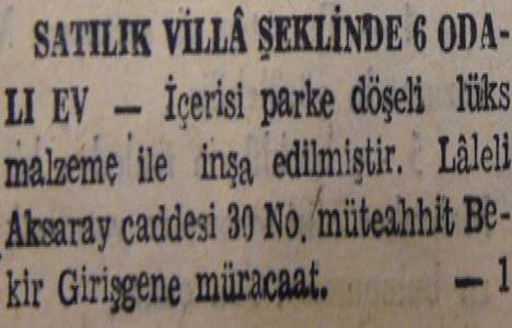 1944 yılında Kapalıçarşı da bir dükkan 8 bin liraya satılacakmış!