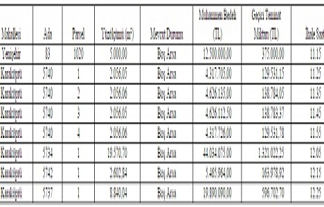 Şanlıurfa da 99.7 milyon TL ye satılık 8 arsa!