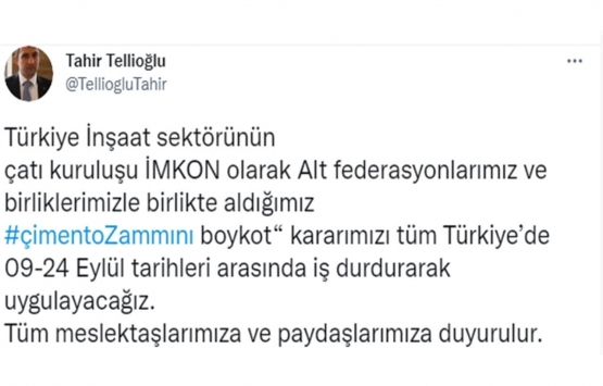 İnşaatçılar ve çimentocular karşı karşıya!