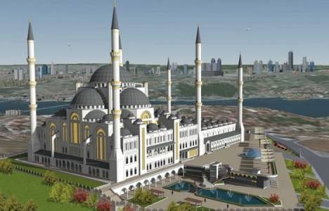 Çamlıca Camii'nin dış cephe çalışmaları başladı!