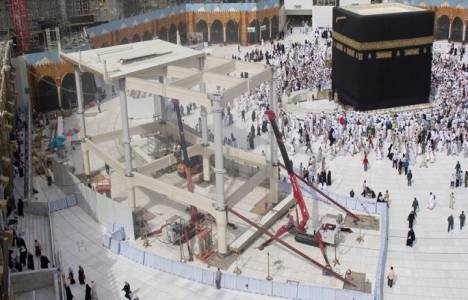 Kabe'deki inşaat çalışmaları tavaf patiğine ilgiyi artırdı!