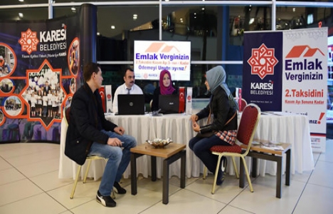 Karesi'de emlak vergileri için Yay/Ada ödeme noktası kuruldu!
