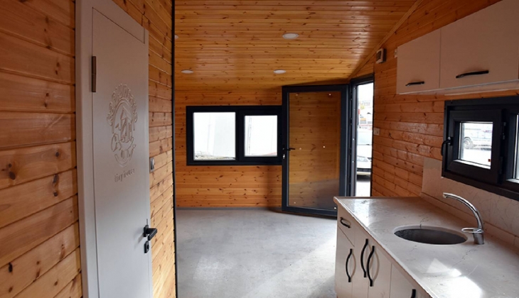 KOSGEB desteği ile tekerlekli ve prefabrik ev üretimi yapılıyor