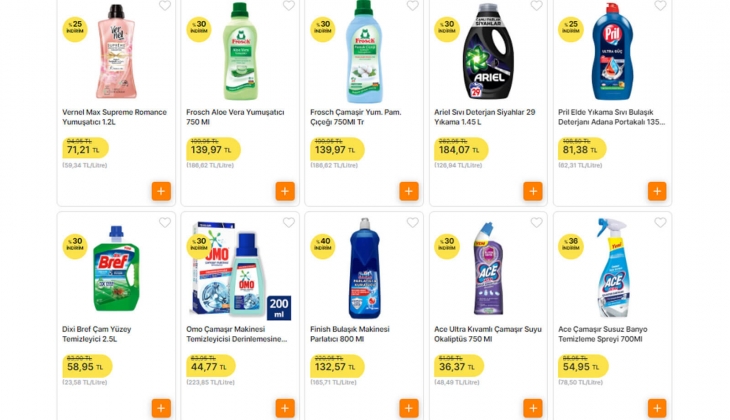 Migros ta deterjanlarda yüzde 54 lük dev indirim! 5 kg Ariel 219, Perwoll beyaz 94, OMO sıvı çamaşır deterjanı 117 TL!