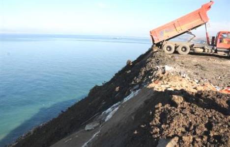 Denize hafriyat dökümüne takip!