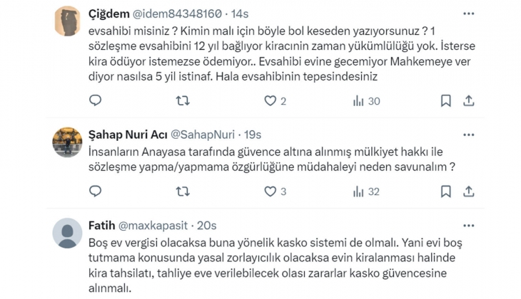 Boş evler için dairenin rayiç kira bedeli üstünden yaptırım uygulanabilir mi? Vatandaşlar vergilere neler diyor? 