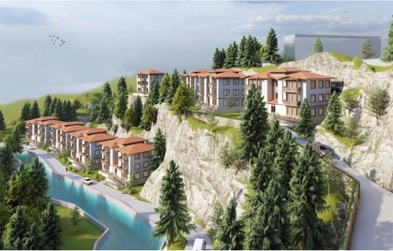 Artvin Dereiçi nde evleri yananlar için inşa edilecek konutların projesi hazırlandı!