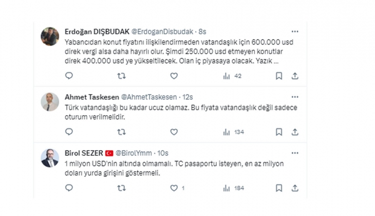 Yabancıya konut satışında alt limitin 600 bin dolara yükseltilmesine vatandaşlar ne dedi? 
