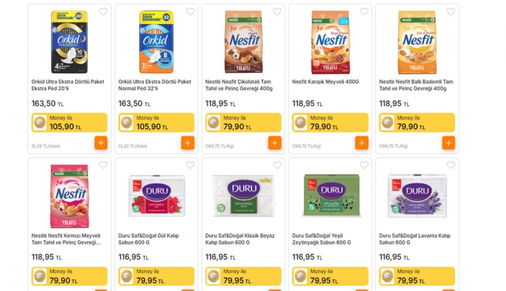 Migros ta süzme peynir 129, Finish Quantum 36 lı tablet 154 TL! Dev indirim resmen başladı! 