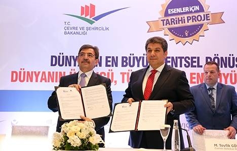 Esenler'in tarihi projesin ilk imzalar atıldı!