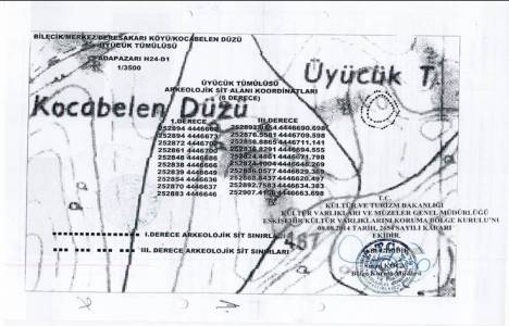 Bilecik Üyücük Tümülüsü arkeolojik sit alanı oldu!