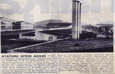 1974 yılında Cevizlibağ Atatürk Öğrenci Yurdu açılmış!
