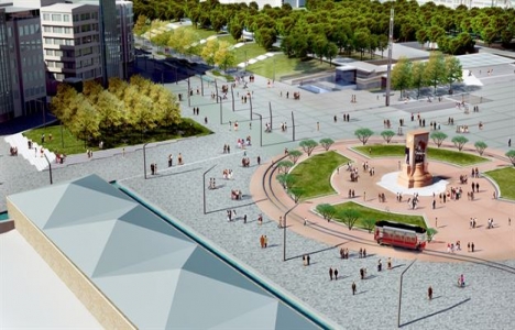 Taksim Meydanı çalışmalarında sona gelindi!