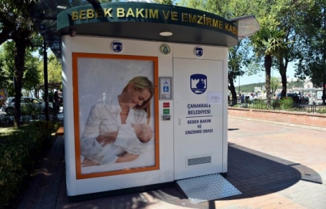 Çanakkale Belediyesi Bebek Bakım Kabinleri projesini hayata geçirdi!