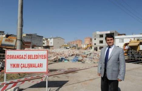 Osmangazi Hamitler'de kamulaştırılan binaların yerine bulvar yapılacak!