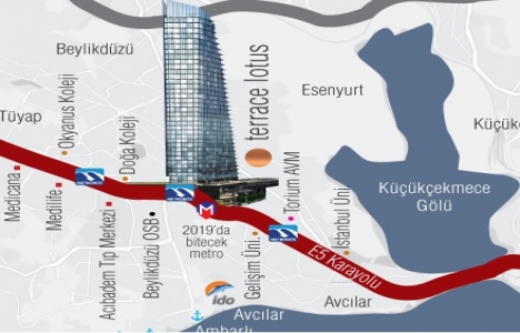 E-5 yakınındaki markalı 15 konut projesi!