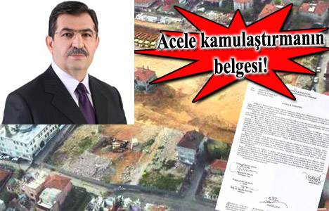 İdris Güllüce'nin Fikirtepe'de acele kamulaştırma imzası!