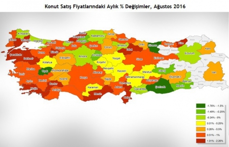 REIDIN 2. El Konutlar Fiyat Endeksleri 2016 Ağustos sonuçları!