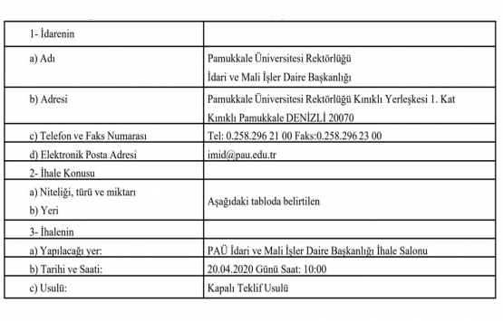 Pamukkale Üniversitesi nden 100 milyon TL ye satılık gayrimenkul!