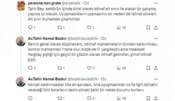 Şu an adliyeler sadece kira davalarına baksa yine yıllarca bitiremez!