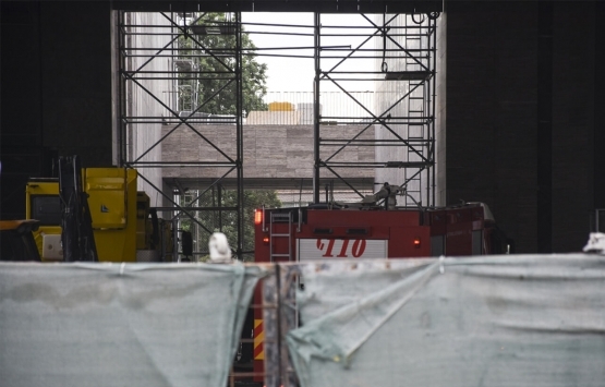 Yeni AKM inşaatında yangın çıktı!