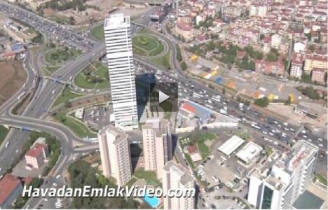 Göztepe Nida Kule'nin havadan yeni görüntüleri!