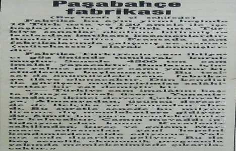 1935 yılında Paşabahçe Beykoz Cam Fabrikası üretime başlayacak!