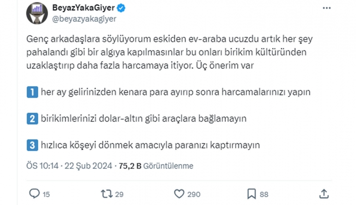Genç yatırımcılara 3 önemli tavsiye! Ev, araba ucuzdu artık her şey pahalandı diye kaçmayın !