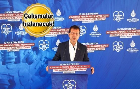 Kaynarca - Pendik - Tuzla metro hattında TBM kazıları başladı!